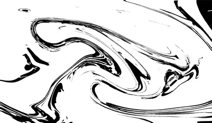 Black Marble ink texture acrylic painted waves texture background. Grunge black and white abstract dirty textured background. Scratch lines.
