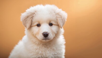 Caucasian shepherd puppy, focus on companionship and loyalty