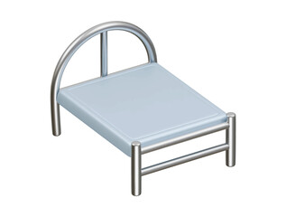 iron bed icon 3d illustration render