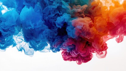 A swirling ink cloud disperses in water, showcasing fluid dynamics,