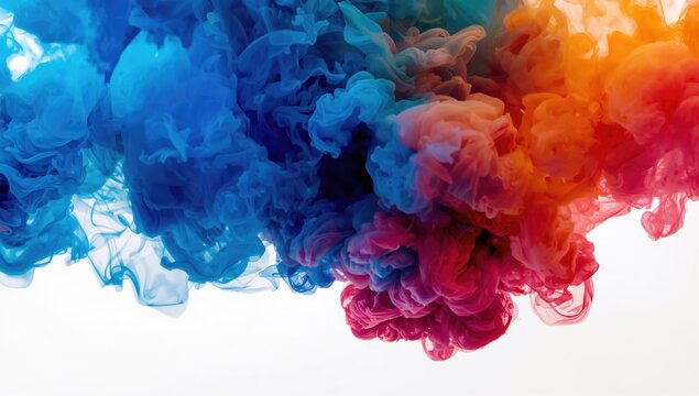 A swirling ink cloud disperses in water, showcasing fluid dynamics,