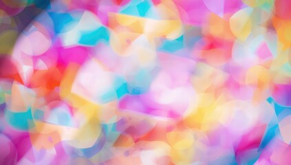 Colorful blurred abstract geometric texture suitable for label design, editorial header background