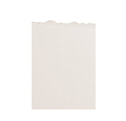 Torn white paper fragment with texture, perfect for creating personalized on messages isolated transparent background