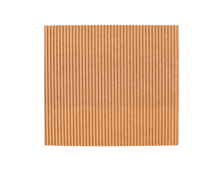 Torn craft paper fragment with texture, perfect for creating personalized messages background isolated on transparent