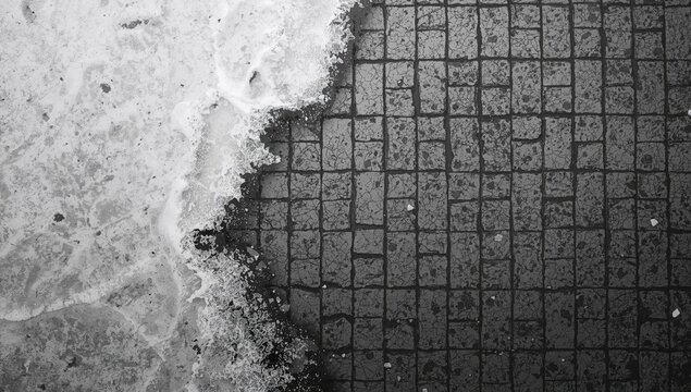 Gray pavement texture ideal for layout backgrounds, urban density