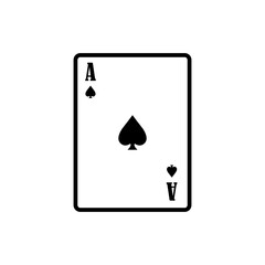 ace of spades playing card icon