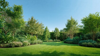 Obraz premium Stunning scenery where greenery represents vitality