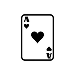 simple design, vectors ace love card