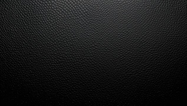 Black leather texture on a dark background, ideal for UI backdrop