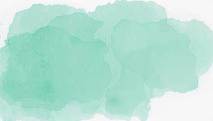 Obraz premium Abstract green watercolor texture on paper, suitable for editorial header background