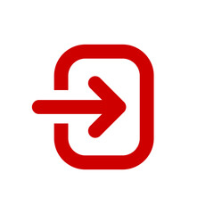 Vector image of game UI icon template asset transparent Login or Sign In button