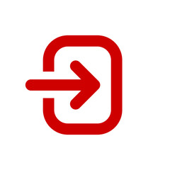 Vector image of game UI icon template asset transparent Login or Sign In button