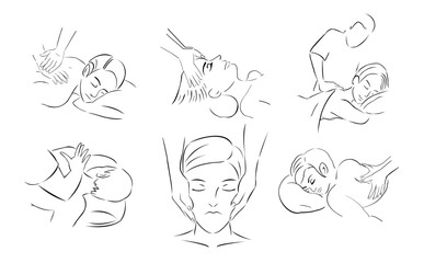 massage illustration design