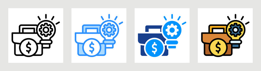 Business Skills Icon Collection Set Multiple Style