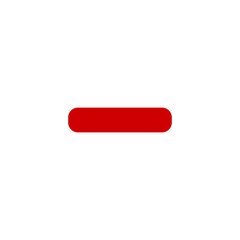 Vector image of game UI icon template asset transparent Minus or Remove button