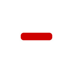 Vector image of game UI icon template asset transparent Minus or Remove button