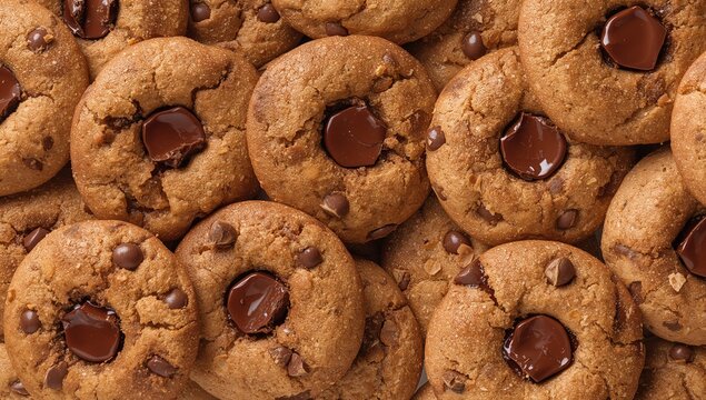 Cookies crafted from sugary dough with soft chocolate chunks, a fiber-dense choice, National Cookie Day