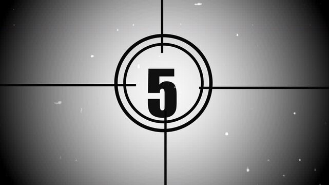 film countdown animation timer video start  10 to 0 seconds 4k video animation