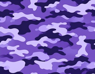 Digital camo pattern in shades of purple. Abstract irregular shapes create a seamless repeating backdrop for creative uses