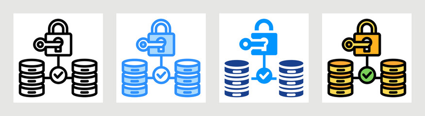 Access Server Icon Collection Set Multiple Style