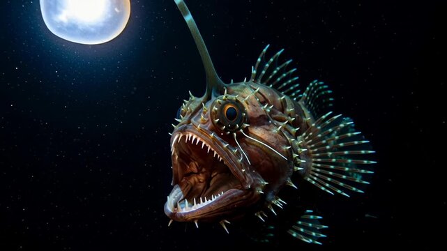Deep Sea Anglerfish - A Glimpse into the Abyss.
