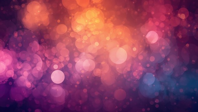 Elegant abstract backdrop featuring vibrant bokeh effects, ideal for text layout