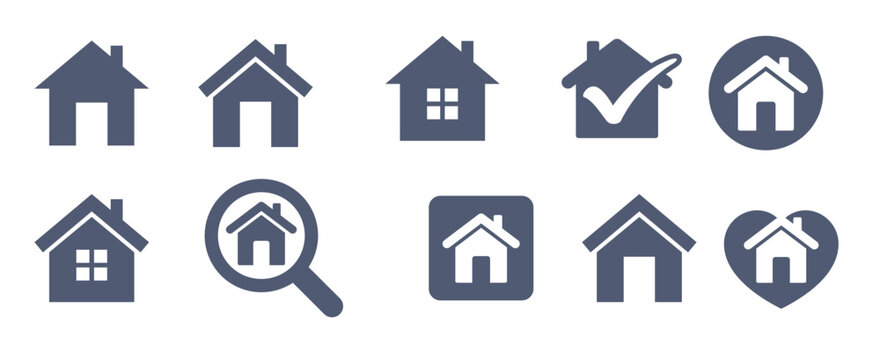 home icon vector template illustration design 