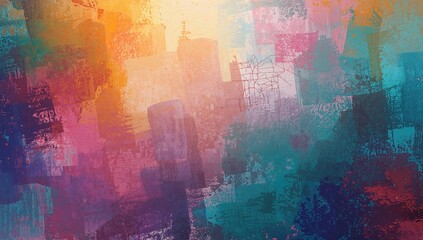 Digitally Generated Colorful Background, Suitable for Text Layout