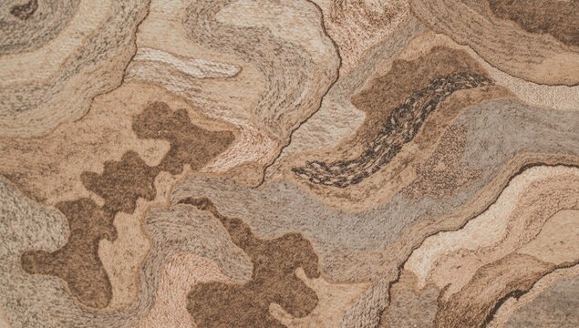 Knitted textile pattern resembling wool fibers