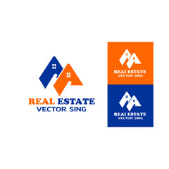 Vector logo designs for rental, real estate sales, house cleaning, home security, real estate auctions. Vector building logos