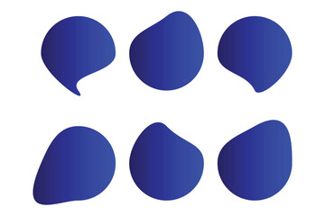 blob shape icon. set of flat blob shape icon. vector illustration.