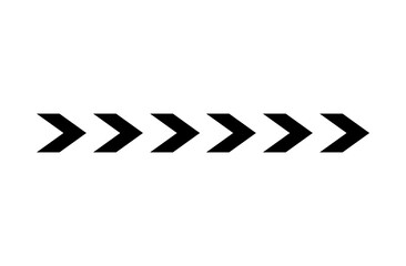 Sequential Progression A Dynamic Array of Chevron Icons Symbolizing Forward Movement and Directional Guidance transparent background 