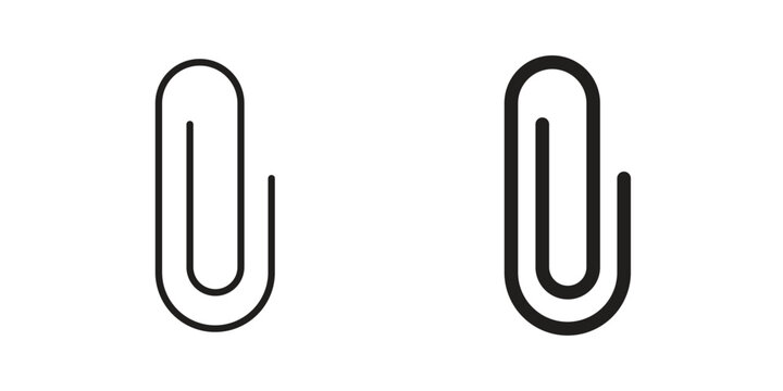 Attachment clip icon designs collection for mobile, ui, web.