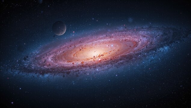 Abstract galaxy backdrop, suitable for editorial header background