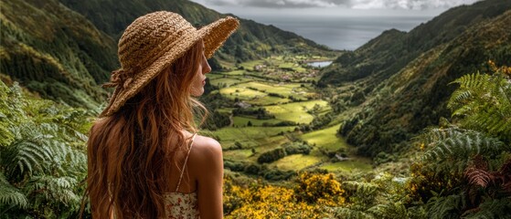 Journey of the soul: immersive encounters with nature's splendor. Poster illustration. Enhanced beauty: a majestic view with rustic elements and gliding rivers. Fantasy poster. Adventure poster.