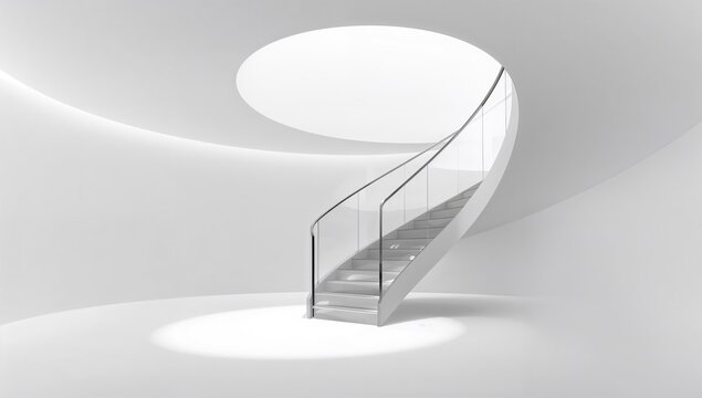 Helical stairway design