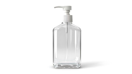hand sanitizer pump bottle isolated on white background 