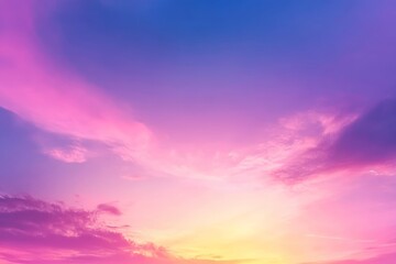 Obraz premium Stunning Twilight Skies A Beautiful Canvas of Vibrant Colors Blending Blue, Pink, and Purple Shades