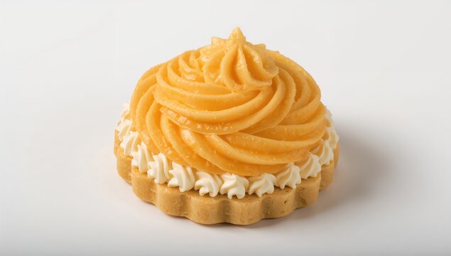Tompoes pastry with cream and orange icing, a rich dessert choice, King's Day celebration
