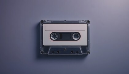 Obraz premium Nostalgic audio cassette tape offers a timeless connection to cherished memories and vintage sound experiences