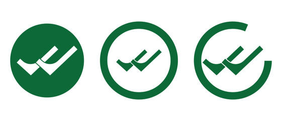 double checkmark icon, double tick and yes icon, checkmark vector illustration of an abstract background