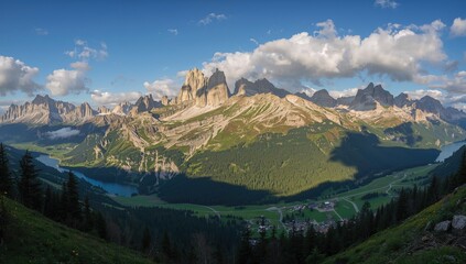Dolomiti Mountains Scenery, seasonal change
