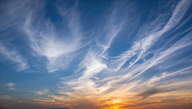 Cloudscape illuminated by tropical summer light, ideal for editorial header background - Powered by Adobe
