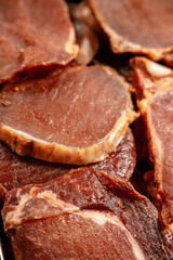 Rich Spiced Surface of Dried Marinated Meat