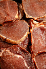 Rich Spiced Surface of Dried Marinated Meat