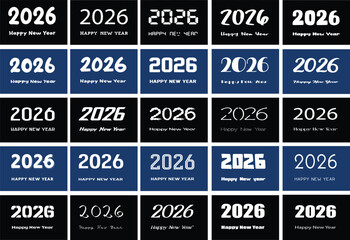 Luxe Sparkle Foil Golden Text Set