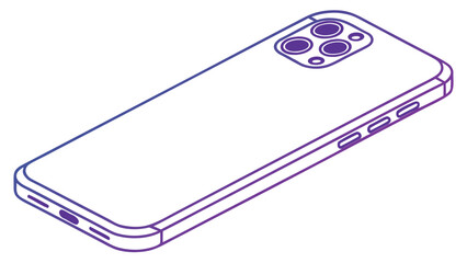 Modern Phone Design: A sleek illustration of a modern phone showcases its advanced design, camera system, and user-friendly interface.