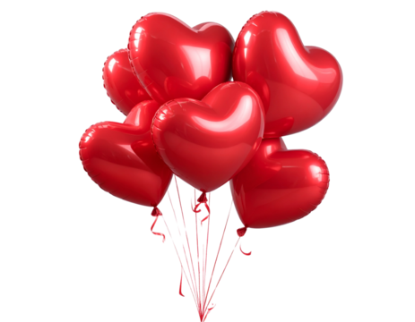 Romantic Celebration Decor, Transparent Background.