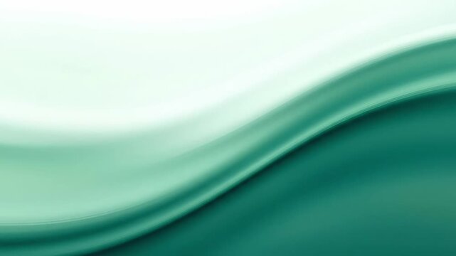 A serene abstract wave pattern in soothing shades of mint green and soft white, evoking tranquility and calmness in visual art, perfect for contemporary design aesthetics.