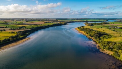 Aerial View The Shannon River